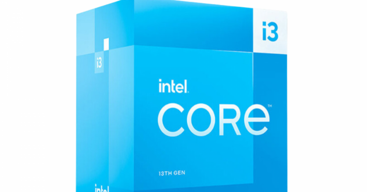 CPU Intel Core i3 13100F (Intel LGA1700 - 4 Core - 8 Thread - Base 3.4Ghz - Turbo 4.5Ghz - Cache 12MB - No iGPU)