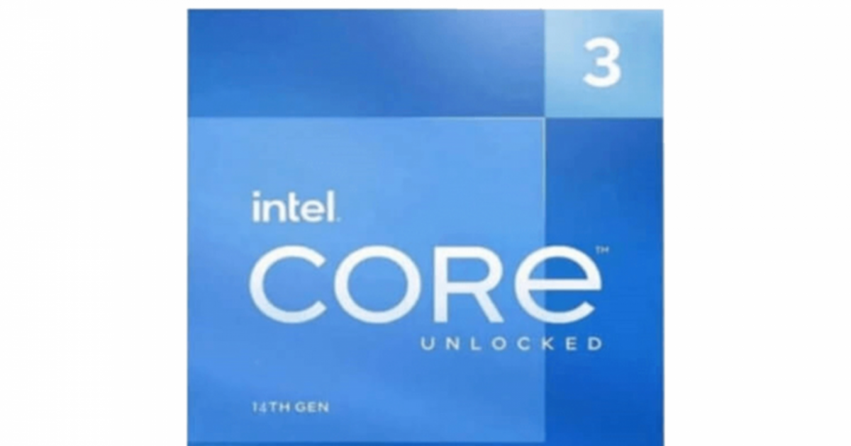 CPU Intel Core i3 14100F (Intel LGA1700 - 4 Core - 8 Thread - Base 3.5Ghz - Turbo 4.7Ghz - Cache 12MB)