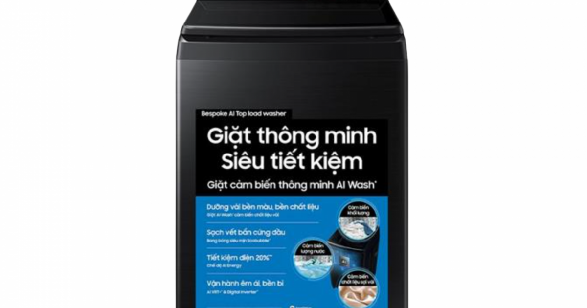 Máy giặt cửa trên Samsung Inverter 19 kg WA80F19B9BSV