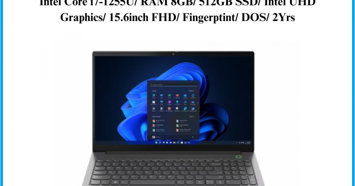 Laptop Lenovo ThinkBook 15 G4 IAP (21DJ00CPVN)/ Xám/ Intel Core i7-1255U/ RAM 8GB/ 512GB SSD/ Intel UHD Graphics/ 15.6inch FHD/ Fingerptint/ DOS/ 2Yrs