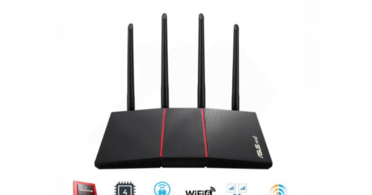 Bộ phát wifi ASUS RT-AX55 Tốc độ AX1800 (màu đen)