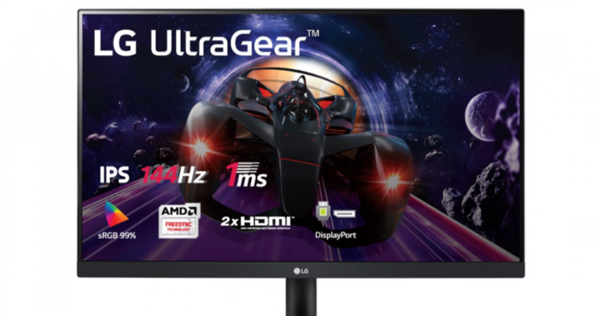 Màn hình LG UltraGear 24GN600-B/ 23.8 inch FHD/ IPS/ 144Hz/ HDR/ FreeSync/ 2Yrs