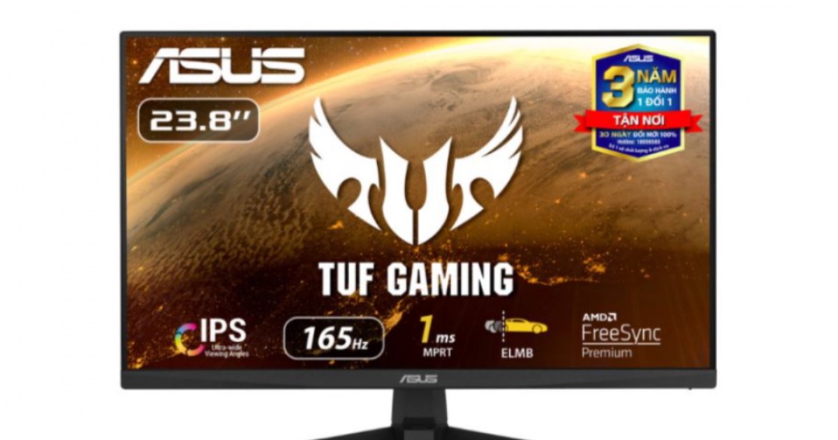 Màn hình Gaming Asus TUF VG249Q1A-J | 23.8 inch | FHD | IPS| 165Hz | HDMI + DP | 3Yr