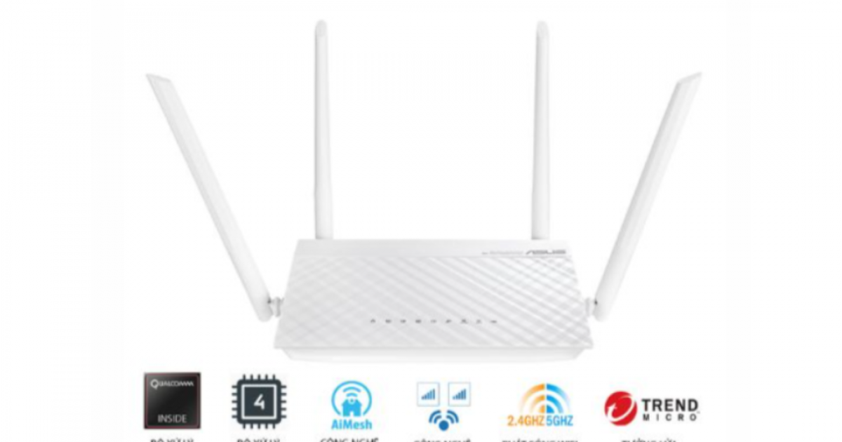 Bộ phát wifi ASUS RT-AC59U V2 Wireless AC1500Mbps - (Trắng)