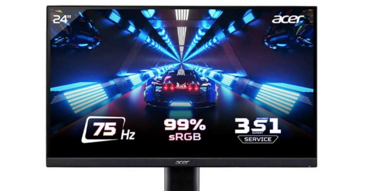 Màn hình máy tính Acer KA242Y A UM.QX2SV.A01/ 23.8 inch FHD/ VA/ 75Hz/ HMDI + VGA/ 3Yrs