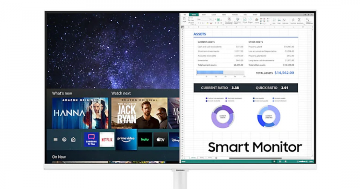 Màn hình Samsung thông minh LS32AM501NEXXV / 32 inch FHD/ VA/ 60Hz/ WL BT / Loa/ 2Yrs (Smartmonitor - có kèm điều khiển - TizenOS)