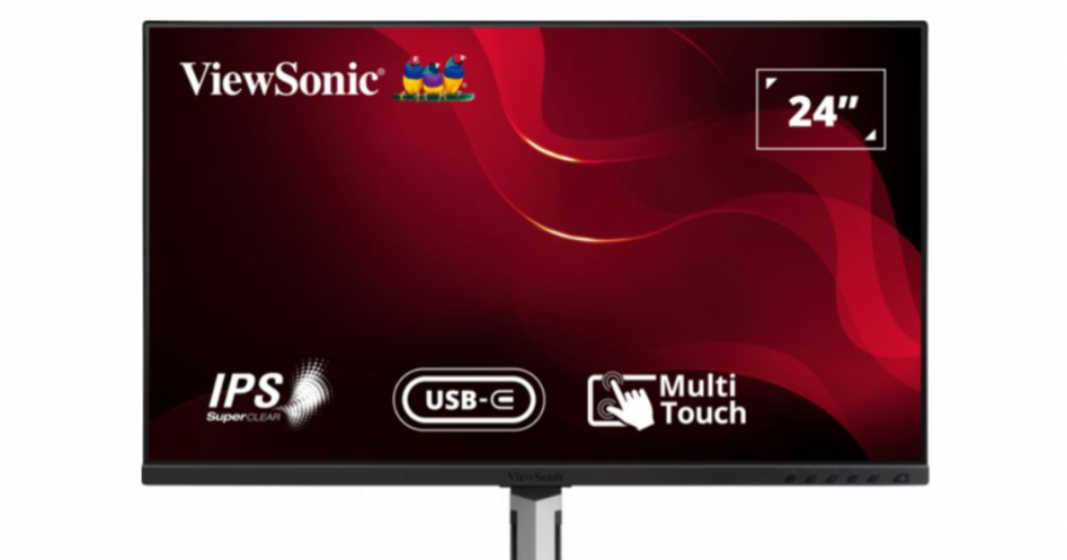 Màn hình cảm ứng Viewsonic TD2455 | 24 inch FHD | IPS | 75Hz | 6ms | USB + HDMI + DP | 3Yrs