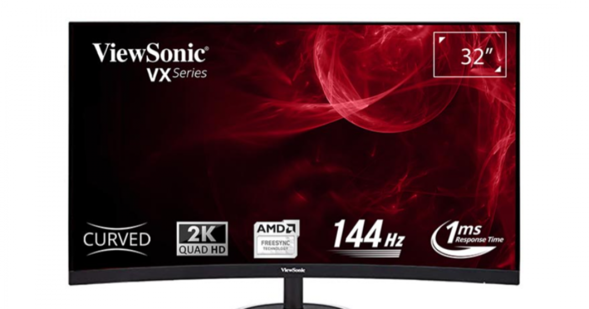 Màn hình Cong ViewSonic VX3268-2KPC-MHD | 32 inch QHD | 144Hz | 3Yrs