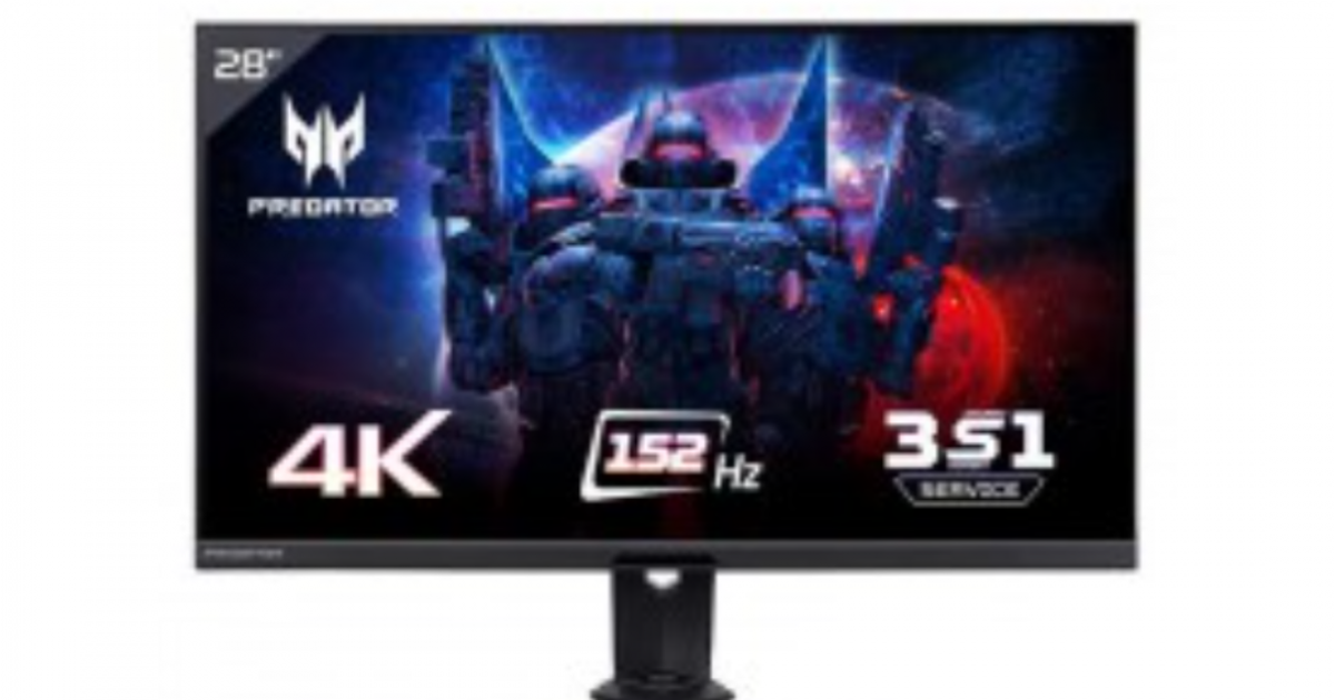 Màn hình Acer X28-Predator | 28 inch UHD | IPS | 152Hz | 1 ms | 400nits | HDMI + DP + USB + Audio | Gsync