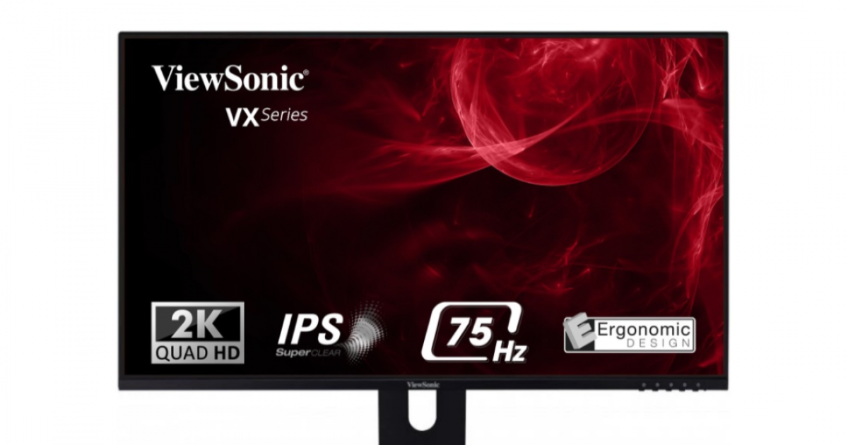 Màn hình máy tính ViewSonic VX2480-2K-SHD/ 24 inch QHD IPS/ 75Hz/ 3Yrs