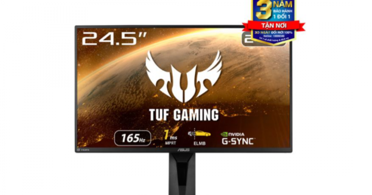 Màn hình máy tính ASUS TUF Gaming VG259QR | 24.5 inch FHD | IPS | 165Hz | 1ms | HDMI + DP | 3Yrs