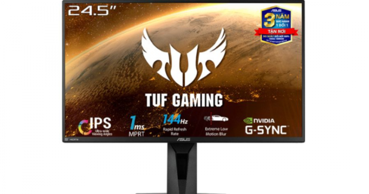 Màn hình ASUS TUF Gaming VG259Q | 24.5 inch | FHD | 144Hz | IPS | DP + HDMI | 3Yrs