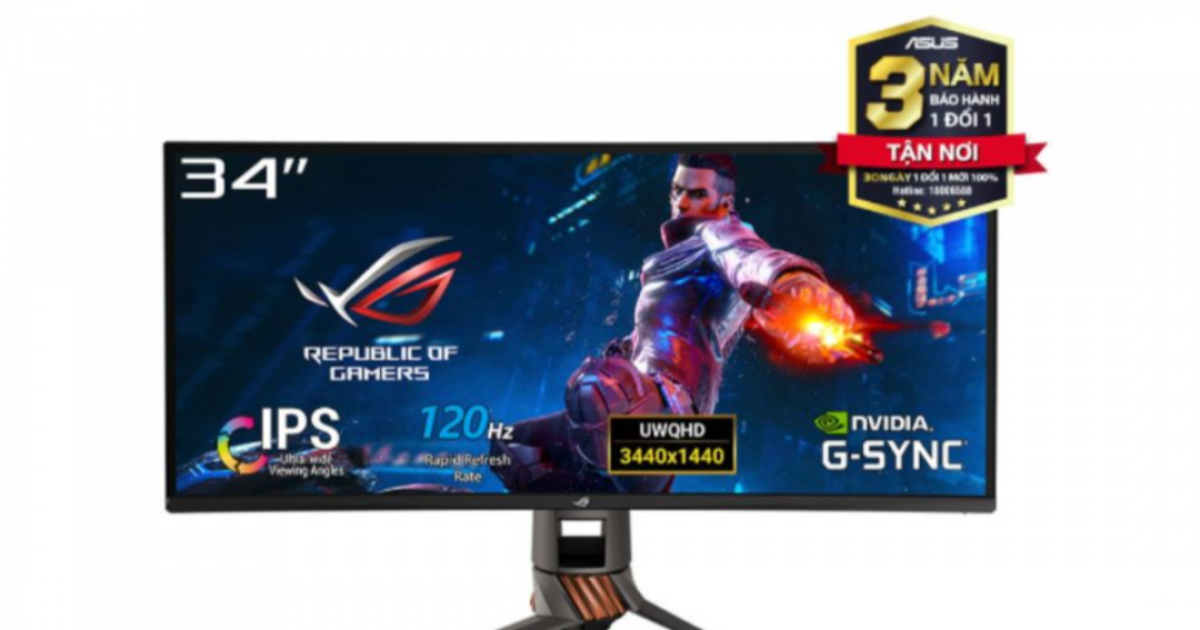 Màn hình ASUS ROG Swift PG349Q 34 inch WQHD | 120Hz | HDMI + DP + USB | 3Yr