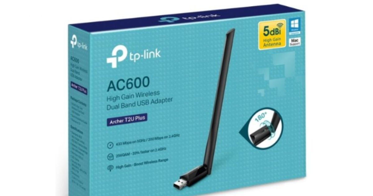 Cạc mạng không dây USB TP-Link Archer T2U-Plus AC600