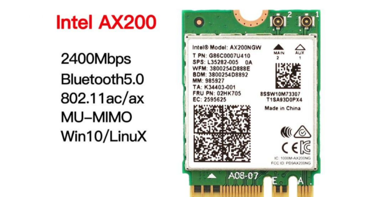 Card Mạng Wifi Chip AX200 Công Nghệ Wifi 6