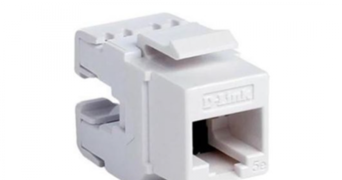 Đầu Bấm Dây Mạng D-Link Jack Cat5E Keystone UTP (NKJ-5EWHI1B21)/ White