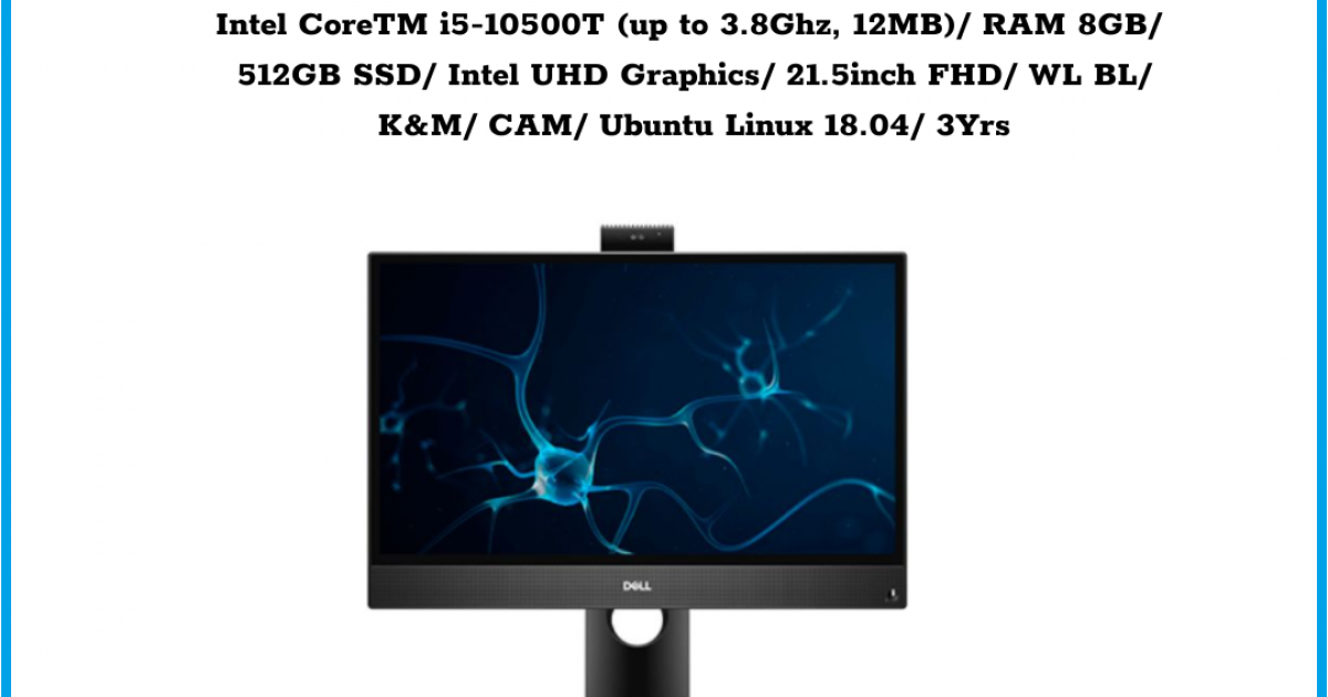 Máy tính để bàn All in one Dell OptiPlex 3280 (42AIO328002) Intel CoreTM i5-10500T (up to 3.8Ghz, 12MB) RAM 8GB 512GB SSD Intel