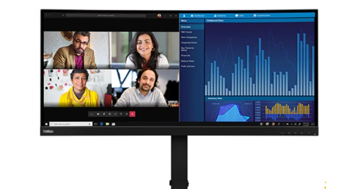 Màn hình máy tính Lenovo ThinkVision P34w-20 (62CCRAR3WW)/ 34.14 inch UWQHD / 60Hz / IPS / Type-C / 3Yrs