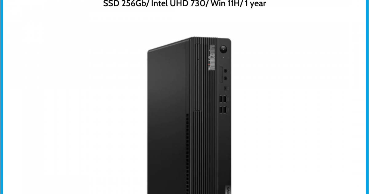 Máy tính để bàn Lenovo M70s Gen 3 (11T80026VN)Black Intel core i5-12400 (2.50 GHz, 18MB) Ram 8Gb SSD 256Gb Intel UHD 730 Win 11H