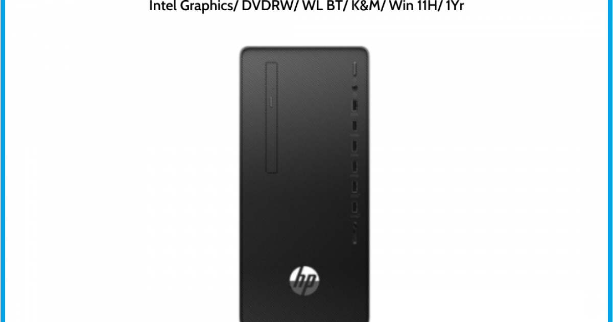 Máy tính để bàn HP 280 Pro G6 Microtower (60P75PA) Intel Core i7-10700(2.90 GHz,16MB) RAM 8GB 256GB PCIe® NVMe™ SSD Intel Graphi