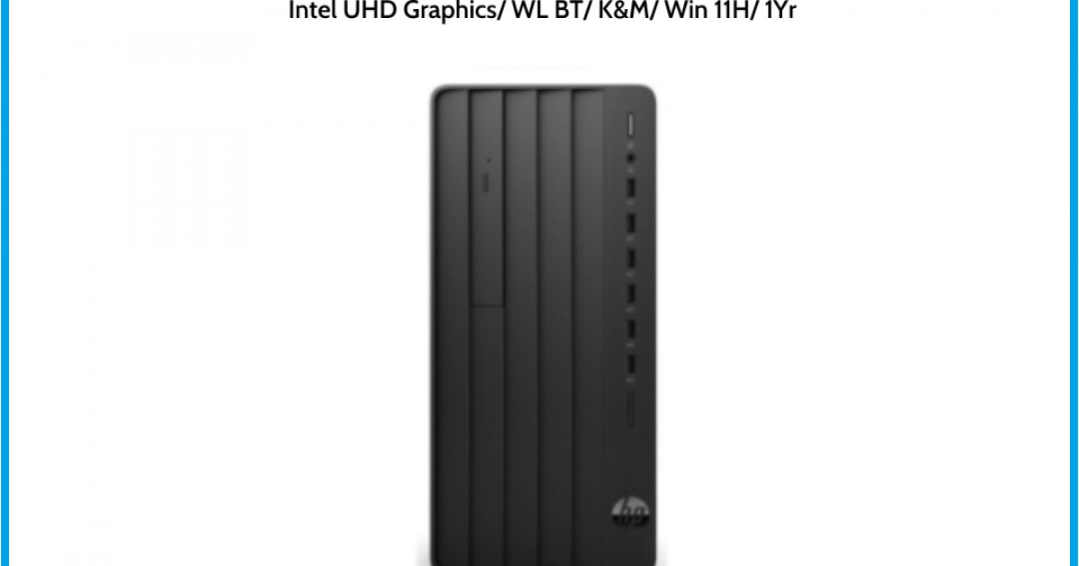 Máy tính để bàn HP Pro Tower 280 G9 PCI (72J47PA) Intel Core i3-12100 (upto 4.3Ghz, 12MB) RAM 8GB 256GB SSD Intel UHD Graphics 7