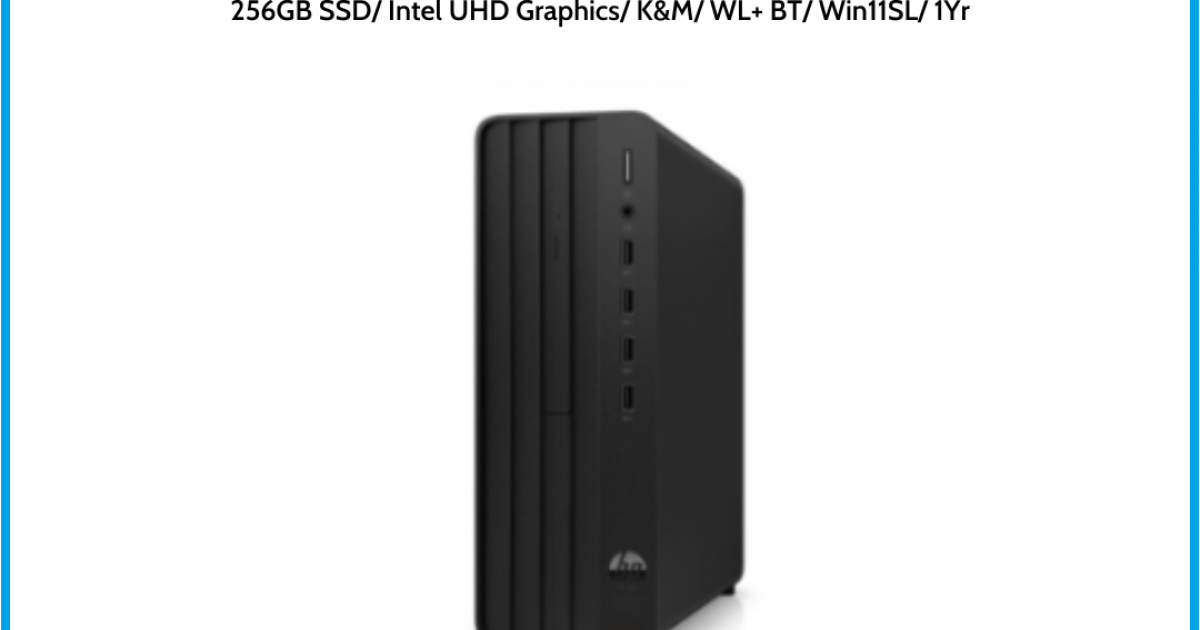 Máy tính để bàn HP Pro Tower 280 G9 (72K87PA) Black Intel Pentium Gold G7400 (up to 3.7GHz ,6MB) Ram 4GB 256GB SSD Intel UHD Gra