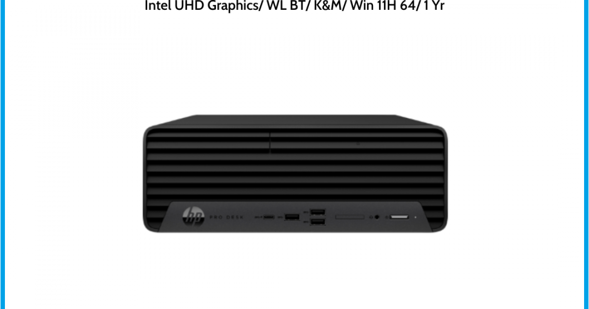 Máy tính để bàn HP Pro Small Form Factor 400 G9 (72L11PA) Intel Core i5-12500 (upto 4.6GHz, 18MB) RAM 8GB 512GB SSD Intel UHD Gr