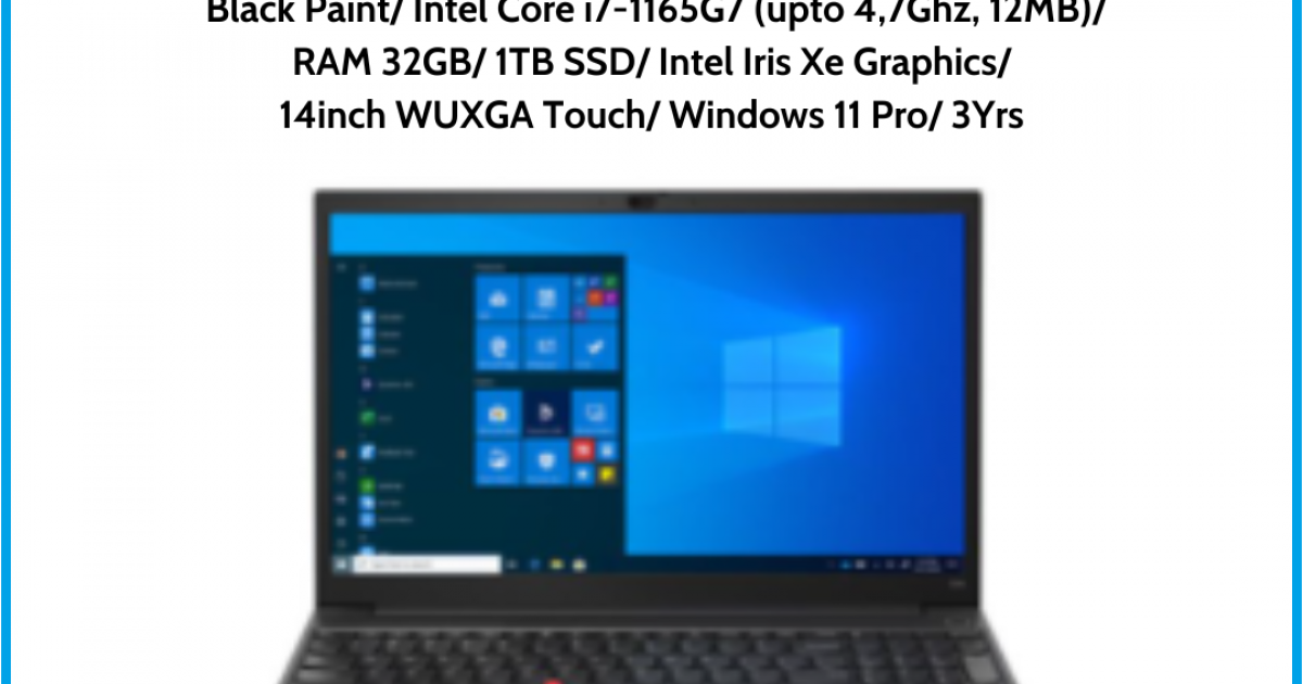 Laptop Lenovo Thinkpad X1 Carbon Gen 9 (20XW00QUVN) Black Paint Intel Core i7-1165G7 (upto 4,7Ghz, 12MB) RAM 32GB 1TB SSD Intel