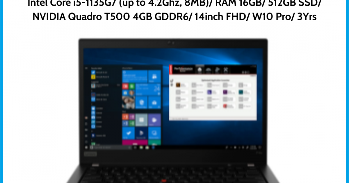 Laptop Lenovo Thinkpad P14s G2 (20VYS27N00 ) Black Intel Core i5-1135G7 (up to 4.2Ghz, 8MB) RAM 16GB 512GB SSD NVIDIA Quadro T50