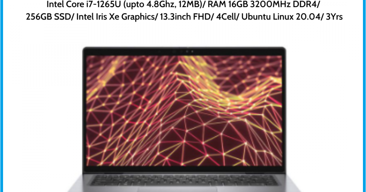Laptop Dell Latitude 7330 CTO Base (42LT733002)/ Intel Core i7-1265U (upto 4.8Ghz, 12MB)/ RAM 16GB 3200MHz DDR4/ 256GB SSD/ Inte