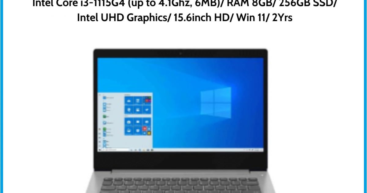 Laptop Lenovo Ideapad Slim 3 15ITL05 (81X800KRVN) Grey Intel Core i3-1115G4 (up to 4.1Ghz, 6MB) RAM 8GB 256GB SSD Intel UHD Grap