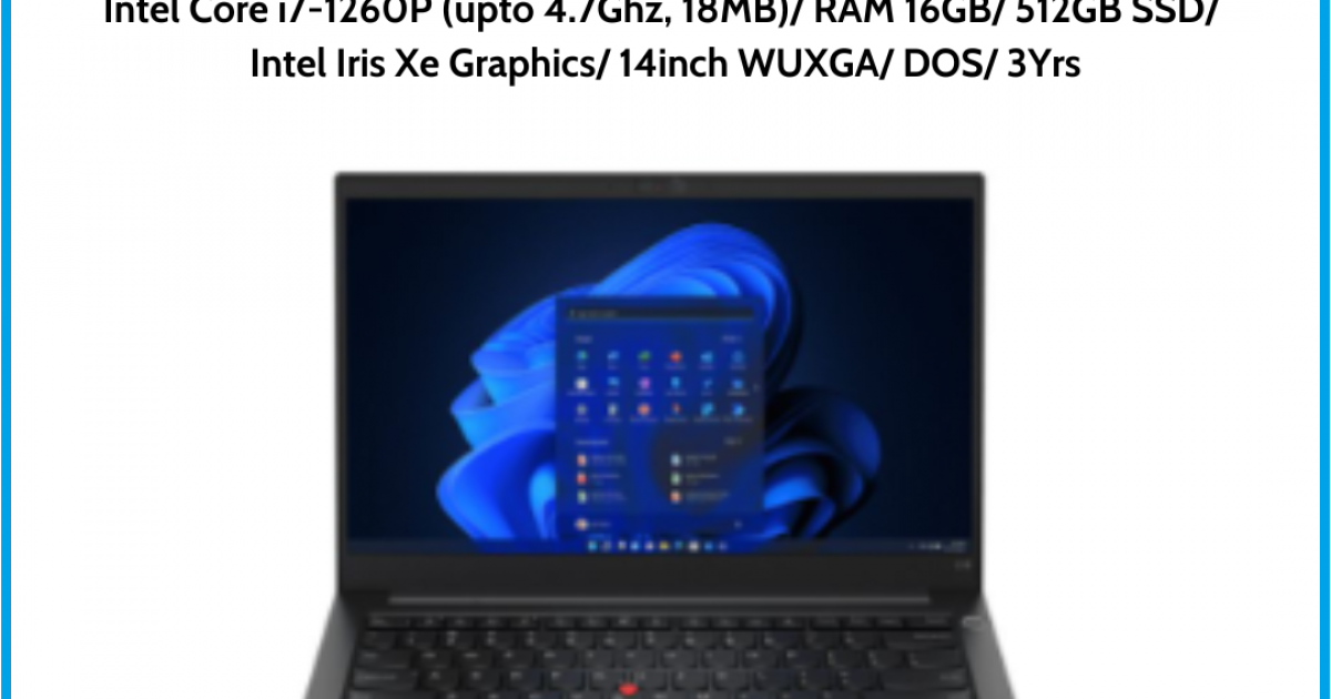 Laptop Lenovo Thinkpad T14S Gen 3 (21BSS0NS00) Black Intel Core i7-1260P (upto 4.7Ghz, 18MB) RAM 16GB 512GB SSD Intel Iris Xe Gr