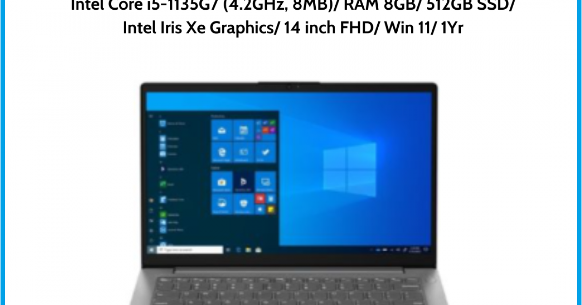 Laptop LENOVO V14 G2 ITL (82KA00S7VN)/ Xám/ Intel Core i5-1135G7 (4.2GHz, 8MB)/ RAM 8GB/ 512GB SSD/ Intel Iris Xe Graphics/ 14 i