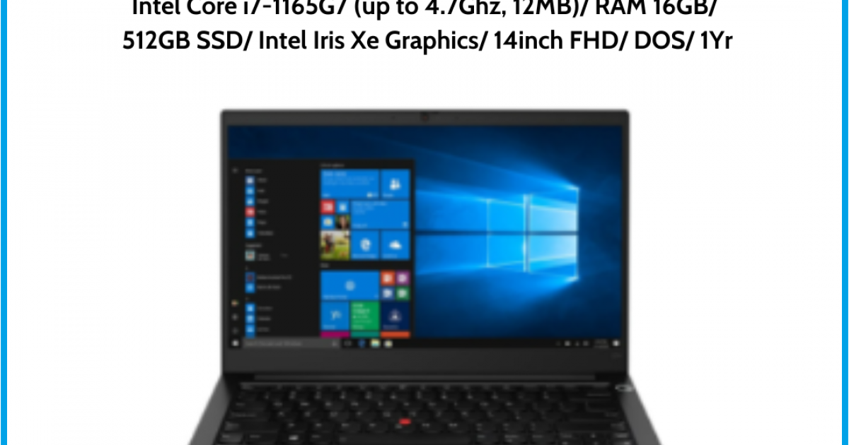 Laptop Lenovo Thinkpad E14 GEN 2 (20TAS1CJ00 ) Black Intel Core i7-1165G7 (up to 4.7Ghz, 12MB) RAM 16GB 512GB SSD Intel Iris Xe