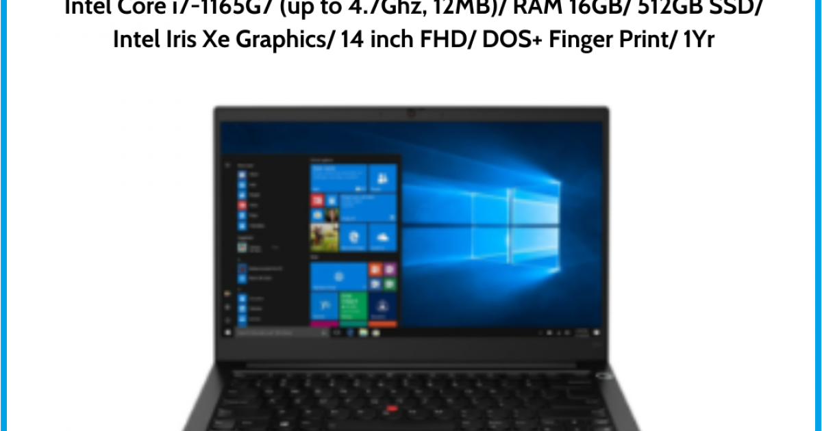 Laptop Lenovo Thinkpad E14 GEN 2 (20TBS6WP00) Black Intel Core i7-1165G7 (up to 4.7Ghz, 12MB) RAM 16GB 512GB SSD Intel Iris Xe G