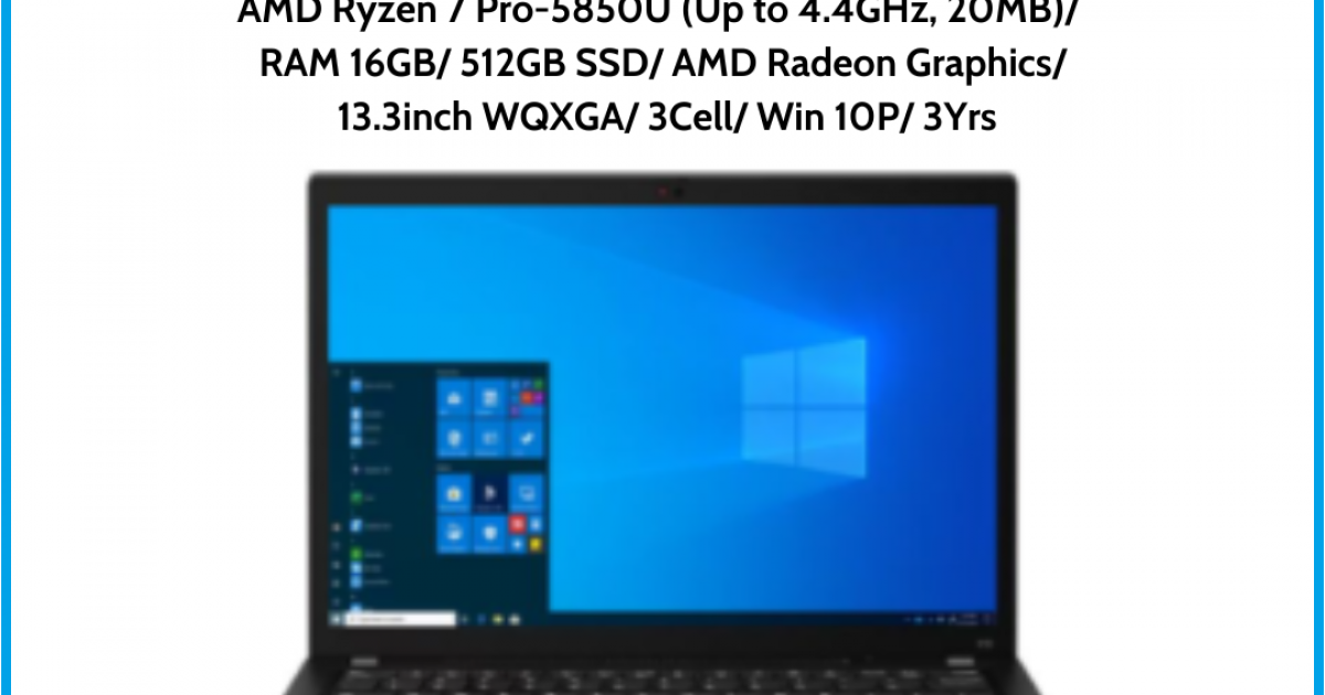 Lenovo ThinkPad X13 Gen 2 (20XH006EVN) Đen AMD Ryzen 7 Pro-5850U (Up to 4.4GHz, 20MB) RAM 16GB 512GB SSD AMD Radeon Graphics 13.