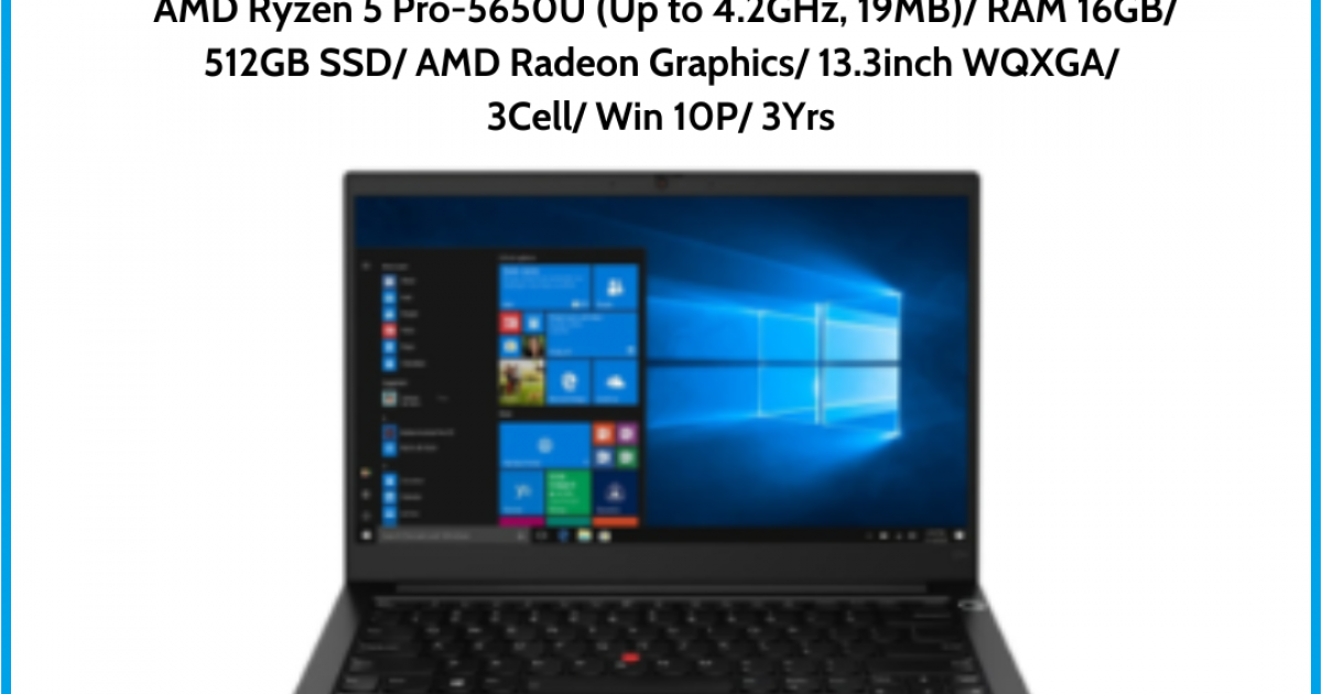 Laptop Lenovo ThinkPad X13 Gen 2 (20XH006CVN) Xám AMD Ryzen 5 Pro-5650U (Up to 4.2GHz, 19MB) RAM 16GB 512GB SSD AMD Radeon Graph