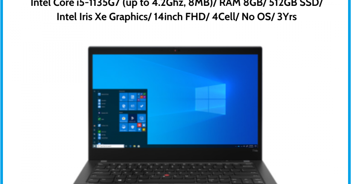 Laptop Lenovo Thinkpad T14s G2 (20WM00BDVA) Black Intel Core i5-1135G7 (up to 4.2Ghz, 8MB) RAM 8GB 512GB SSD Intel Iris Xe Graph