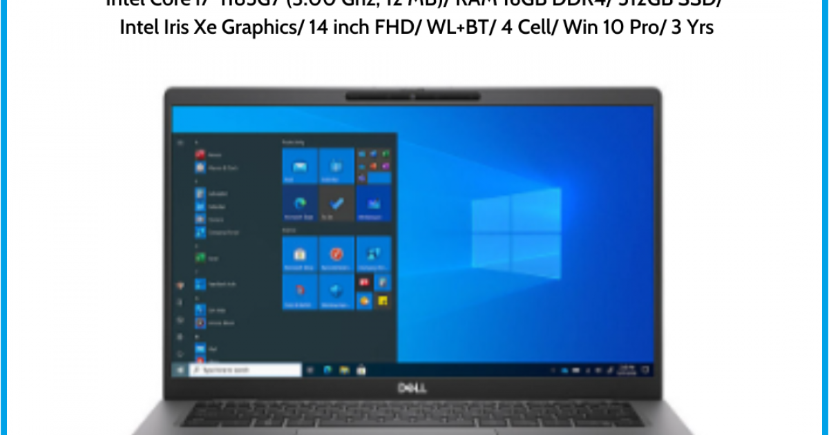 Laptop Dell Latitude 7420 (L7420I714NWP512)/ Intel Core i7-1185G7 (3.00 Ghz, 12 MB)/ RAM 16GB DDR4/ 512GB SSD/ Intel Iris Xe Gra