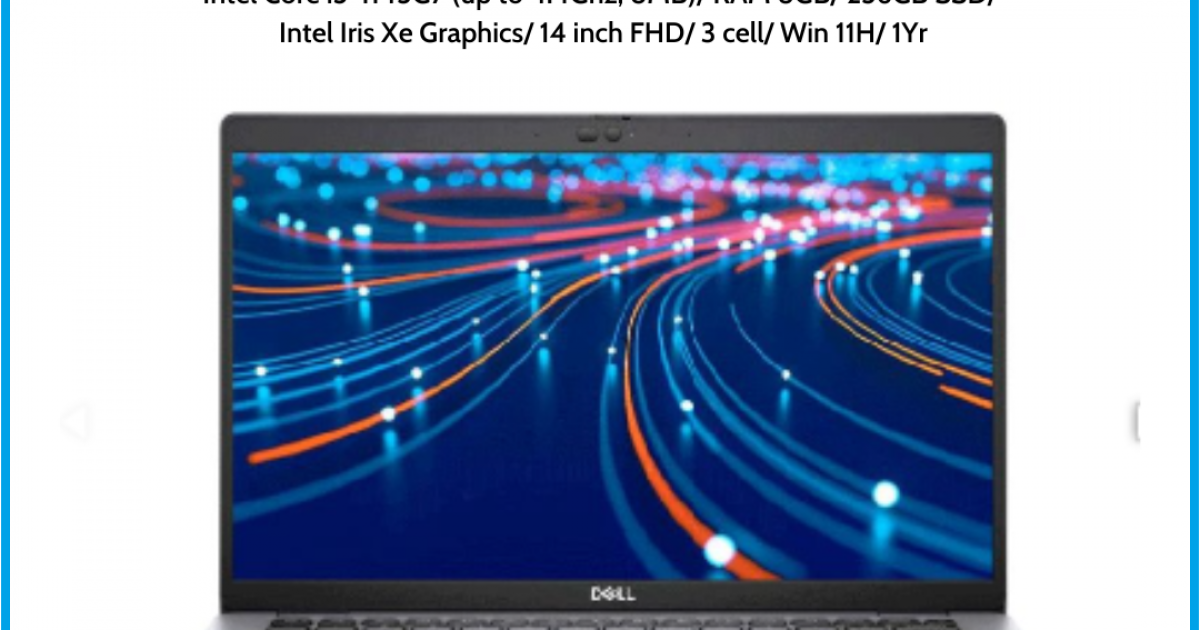 Laptop Dell Latitude 5420 CTO Base (42LT542006)/ Intel Core i5-1145G7 (up to 4.4Ghz, 8MB)/ RAM 8GB/ 256GB SSD/ Intel Iris Xe Gra
