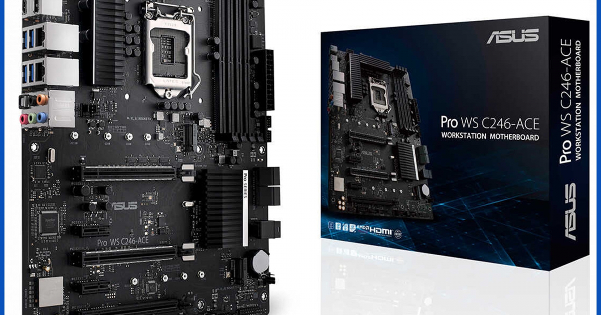 Mainboard Asus Pro WS C246-ACE (Intel C246, LGA 1151, ATX, 4 Khe Cắm ...