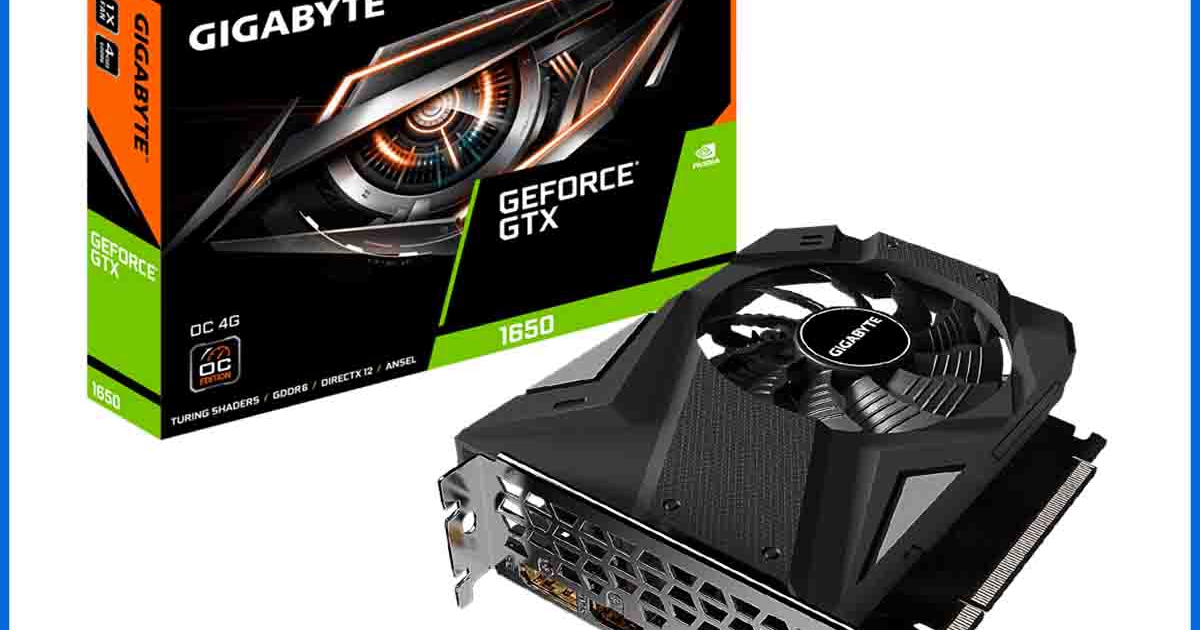 VGA GIGABYTE GTX 1650 D6 OC (4GB GDDR6, 192-bit, HDMI +DP + DVI-D)