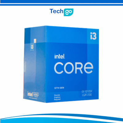 CPU Intel Core i3 10105F (Intel LGA1200 - 4 Core - 8 Thread - Base 3.7Ghz - Turbo 4.4Ghz - Cache 6MB - No iGPU)