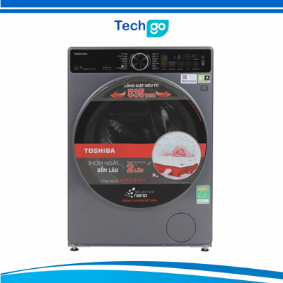Máy giặt sấy Toshiba Inverter giặt 10.5 kg - sấy 7 kg TWD-T25BZU115MWV(MG)