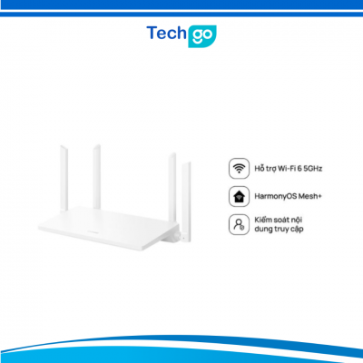 Bộ định tuyến WiFi HUAWEI AX2 | WiFi 6 5GHz hỗ trợ lên đến 1500 Mbps FeiLB Open Market/ Trắng