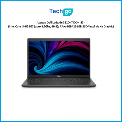 Laptop Dell Latitude 3520 (71004153)/ Intel Core i5-1135G7 (upto 4.2Ghz, 8MB)/ RAM 8GB/ 256GB SSD/ Intel Iris Xe Graphics/ 15.6i