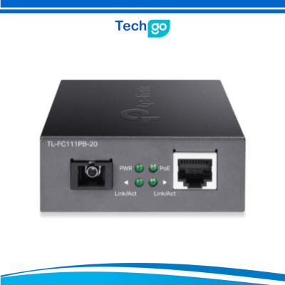 Bộ chuyển đổi quang điện 10/100Mbps WDM with 1-Port PoE TP-LINK TL-FC111PB-20