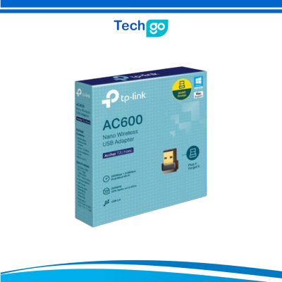 Card mạng không dây TP-Link USB Archer T2U Nano ( Chuẩn AC | AC600Mbps | Bluetooth 4.2 )