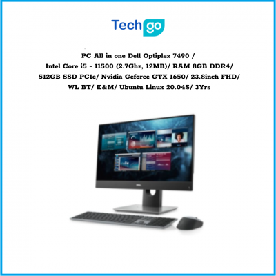 Máy tính để bàn All in one Dell Optiplex 7490  Intel Core i5 - 11500 (2.7Ghz, 12MB) RAM 8GB DDR4 512GB SSD PCIe Nvidia Geforce G