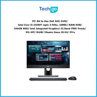 Máy tính để bàn All In One Dell All In One 5490 Intel Core i5-11500T (upto 3.9Ghz, 12MB) RAM 8GB 256GB SSD Intel Integrated Graphics 23